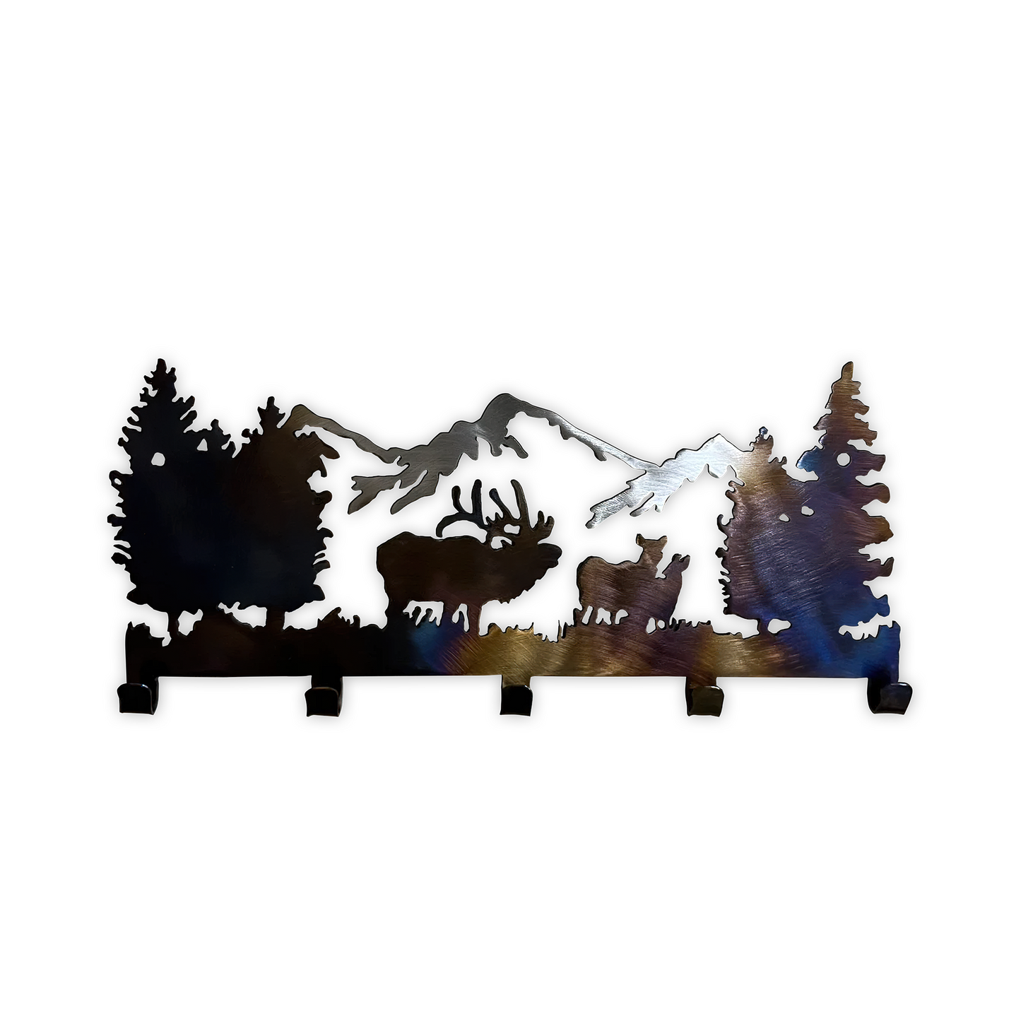 Leash/Key Hanger - Elk Rustic Wall Rack