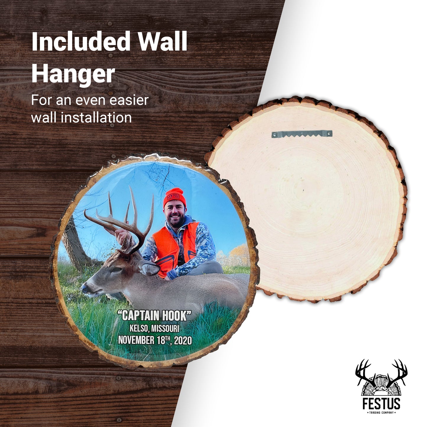 Custom Hunting Photo Wall Plaque with Color Photo