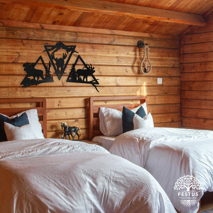 Wildlife Triangle Trio Metal Wall Art