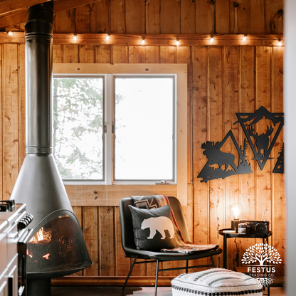 Wildlife Triangle Trio Metal Wall Art