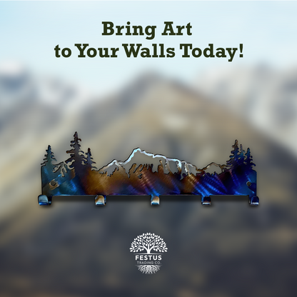 Leash/Key Hanger - Mountain Rustic Rack