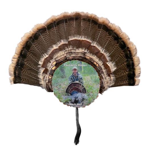 Custom Turkey Fan Mount Kit with Color Photo