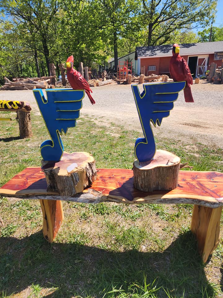 Handcarved St. Louis Blues Blue Note – Cedar Wood Carving | Handmade Fan Décor | Hockey Gift