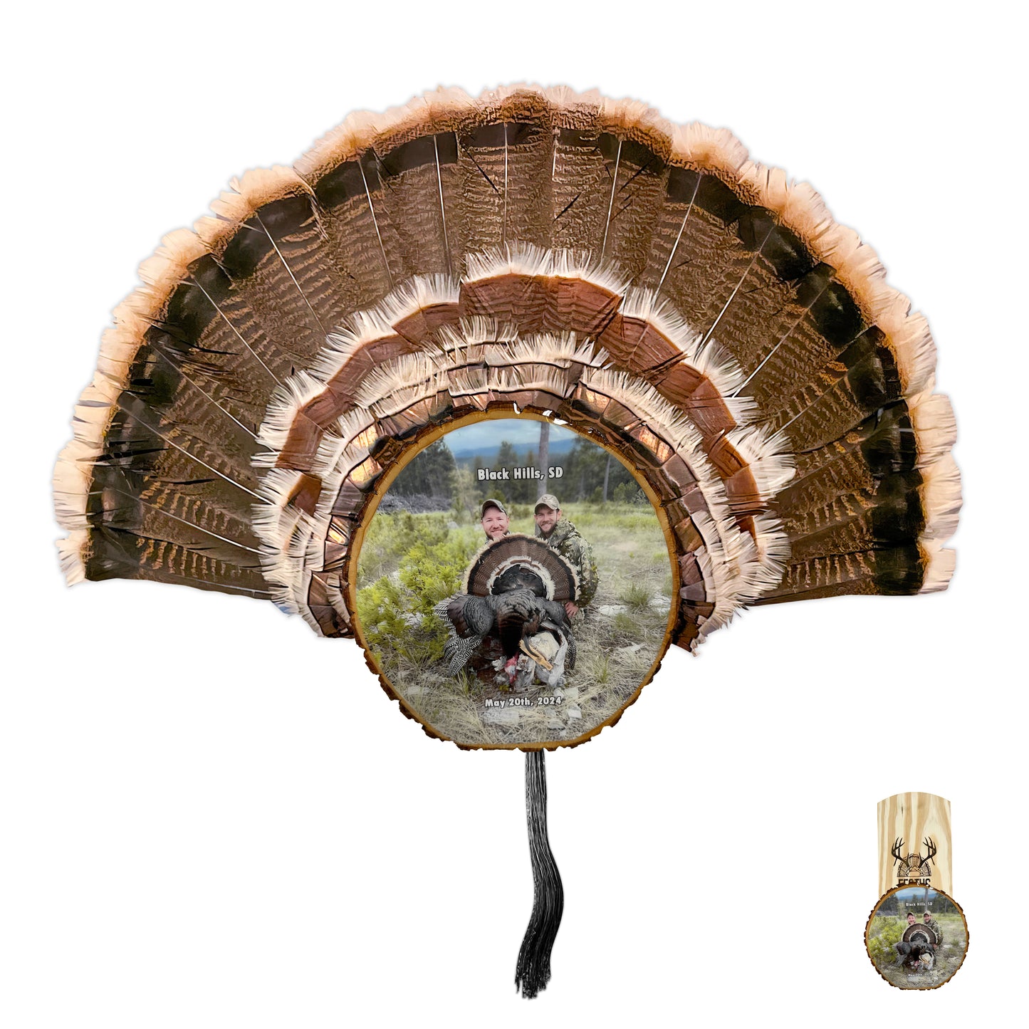 Custom Turkey Fan Mount Kit with Color Photo