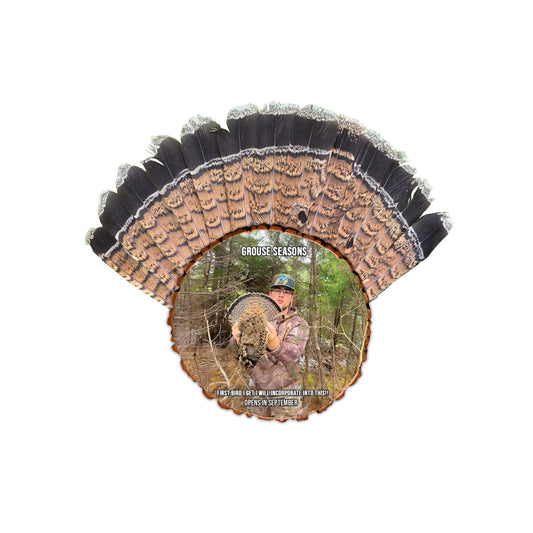 Custom Grouse Fan Mount Kit with Color Photo