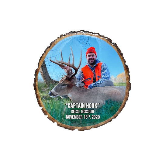 Custom Hunting Photo Wall Plaque with Color Photo