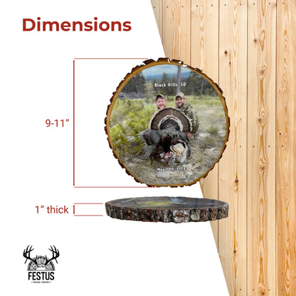 Custom Turkey Fan Mount Kit with Color Photo