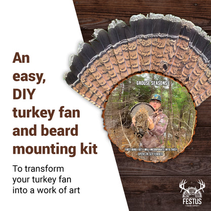 Custom Grouse Fan Mount Kit with Color Photo
