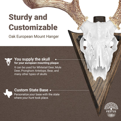 Swan Neck Arrowhead Skull Mount (State Base)